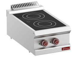 Plita electrica vitroceramică 2 ochiuri - Banc - SILVER 700