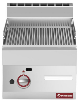 Plită de gătit pe gaz striată - de banc - SILVER 650