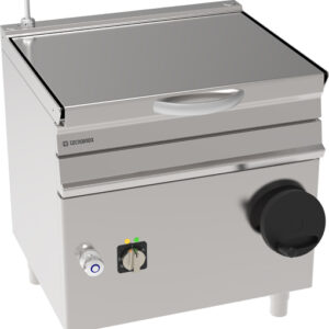 Tigaie basculantă electrică 50L, de sine stătătoare, cu cuvă din oțel inox AISI 304, pe cabinet închis