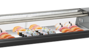 Vitrină orizontală pentru servire asistată (sushi)