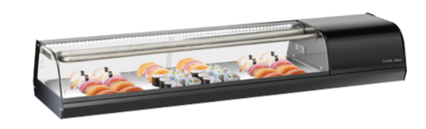 Vitrină orizontală pentru servire asistată (sushi)