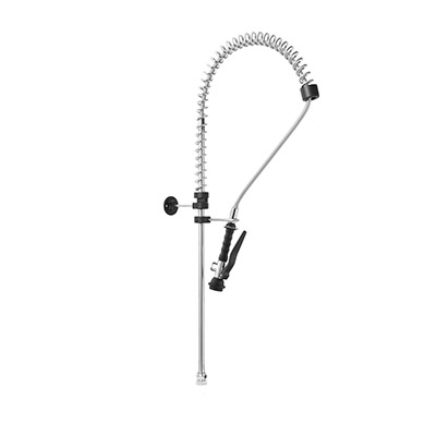 Mâner în cruce cromat cu plăcuță albastră
