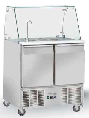 Saladetă refrigerată GN1/1 (top deschis și robinet)