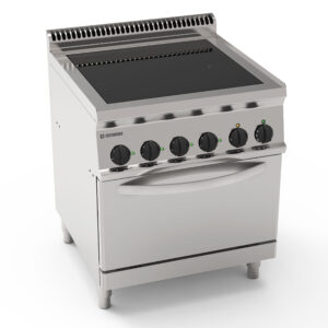 Aragaz electric vitroceramică pe cuptor electric static GN2/1