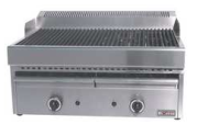 Grătar cu abur pe gaz cu grătar de fontă – de banc (770 mm)