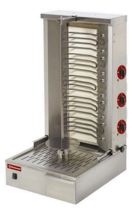 Grill electric pentru Gyros 55 kg