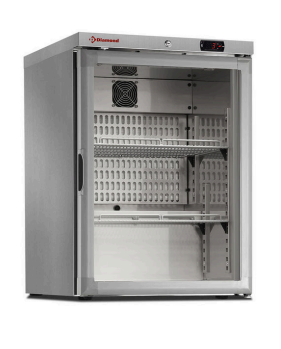 Frigider ventilat cu ușă din sticlă 150 litri - LINIA JUMBO