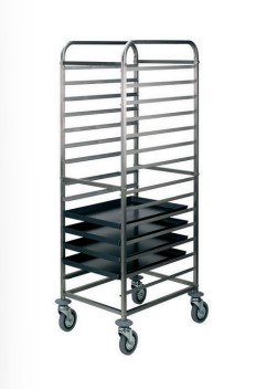 Cărucior pentru tăvi 20x 600x400 mm
