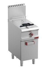 Friteuză pe gaz 1 cuvă 'Y' 14 litri pe dulap - SILVER 700