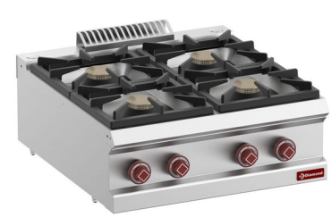 Aragaz pe gaz cu 4 arzătoare - Banc - SILVER 700