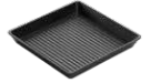 Tavă antiaderentă din aluminiu pătrată striată D 3mm.