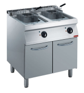 Friteuză electrică 2x14 litri, pe dulap