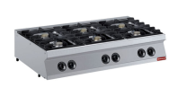 Aragaz pe gaz 6 focuri, arzătoare 6x 5,5 kW -TOP-