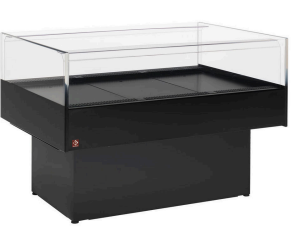 Vitrină frigorifică panoramică self-service - NEGRU