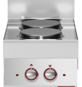 Plită electrică cu 2 plite rotunde - de banc - SILVER 650