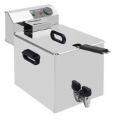 Friteuză electrică de banc – 7 litri cu robinet de scurgere