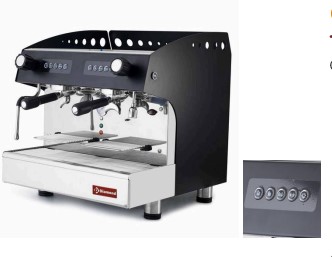 Aparat de cafea espresso automat 2 grupuri – NEGRU – COMPACT LINE