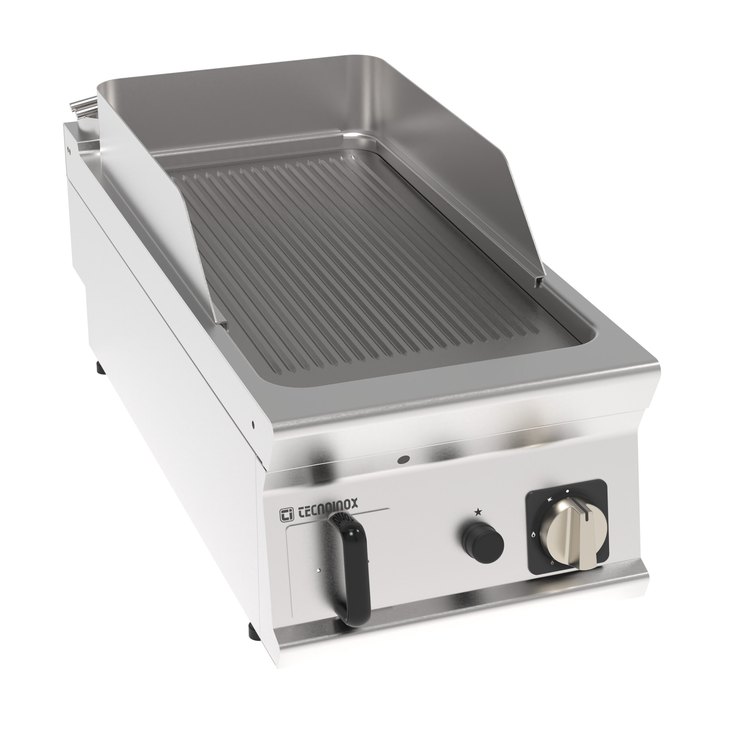 Fry-top pe gaz cu placă striată (varianta de banc)
