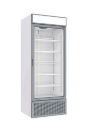 Vitrină frigorifică pozitivă 715 litri ALB cu casetă luminoasă