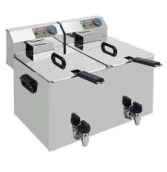 Friteuză electrică 2 x 7 litri - De banc