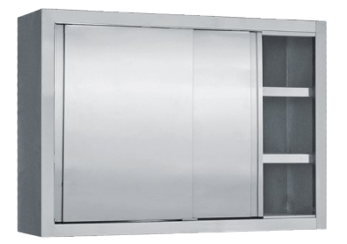 DULAP SUSPENDAT CU UȘI GLISANTE DIN INOX - 120x35x70cm