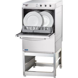 Mașină de spălat vase universală cu dozator de detergent încorporat și suport