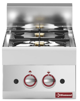 Aragaz pe gaz cu 2 arzătoare - de banc - SILVER 650