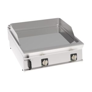 Grătar electric cu placă netedă cromată (versiune banc)