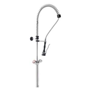 Unitate de prespălare monobloc cu extensie, mânere rotunde și cap de duș Premium