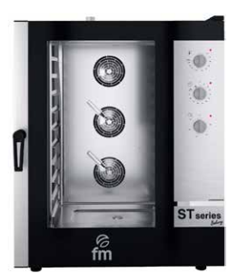 STB 610 M - Cuptor mixt de panificație manual și electric cu capacitate pentru 10 tăvi 60×40