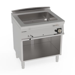 Bain-marie pe gaz GN2/1, de sine stătător, pe cabinet deschis