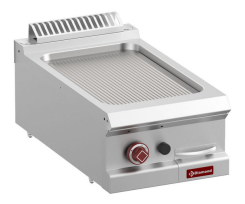 Fry Top pe gaz striat, Modul 1/2 -Model de banc- – SILVER 700