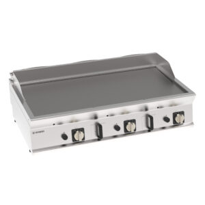 Grill pe gaz cu placă netedă (varianta de masă)