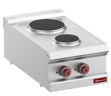 Plite electrice x 6, cuptor electric GN 2/1 și grill și dulap neutru GN 1/1 - SILVER 700