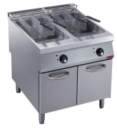 Friteuză electrică 2 cuve Y 23 litri, pe suport