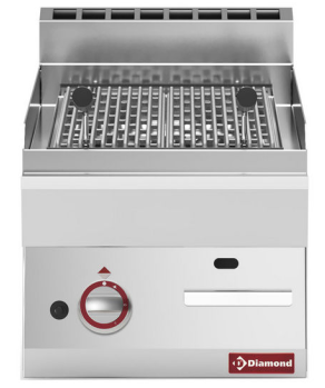 Grătar pe gaz cu rocă vulcanică - SILVER 650