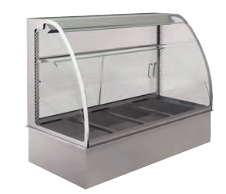 Vitrină încălzită cu umidificare și ventilație (2 GN 1/1)
