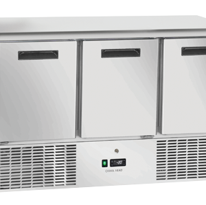 Congelator ventilat GN1/1 cu blat din oțel inoxidabil