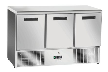 Congelator ventilat GN1/1 cu blat din oțel inoxidabil