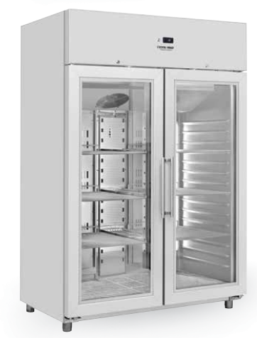 Dulap congelare vertical GN2/1 cu ușă din sticlă