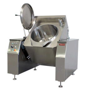 Marmită electrică cu mixer, 200 litri, încălzire indirectă