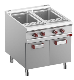 Mașină de gătit paste electrică 2 cuve 40 Litri - SILVER 900