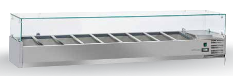 Unitate frigorifică pentru ingrediente GN1/3 (Capac sticlă)