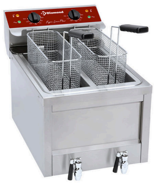 Friteuză electrică 2 x 8 lit. - TOP