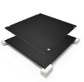 Placă de gătit netedă - antiaderentă cu acumulare de căldură - Aliaj de aluminiu teflonat (Mic)