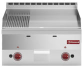 Placă de gătit pe gaz cromată 2/3 netedă și 1/3 striată – SILVER 600