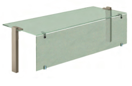 Suporturi de expunere rectangulare (Sticlă simplă + sticlă frontală, suport tubular 60x30mm, scotch brite)
