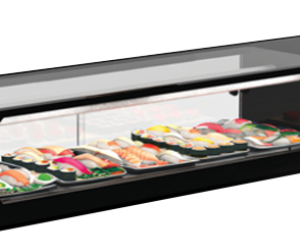 Vitrină orizontală pentru servire asistată (sushi)