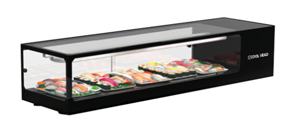 Vitrină orizontală pentru servire asistată (sushi)
