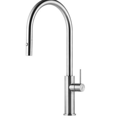Baterie monocomandă cu un orificiu H=451 mm AISI 316